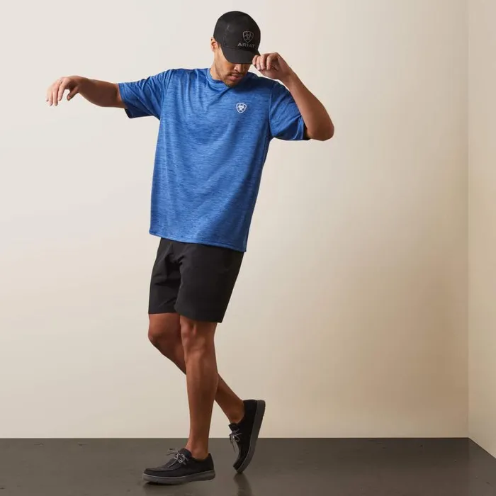 Men TShirts and Polos Ariat Charger Ariat Proud Shield TShirt Monaco Blue Men TShirts and Polos Ariat Charger Ariat Proud Shield TShirt Monaco Blue
