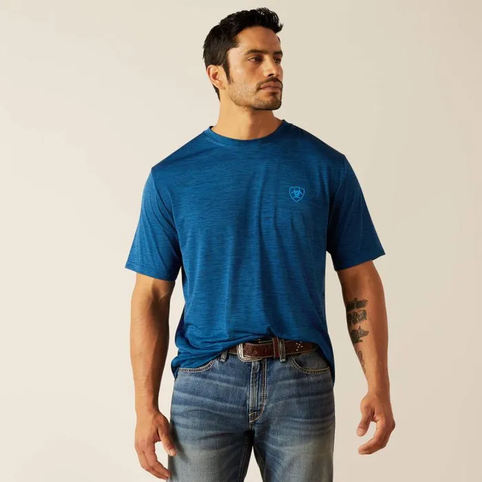 Men TShirts and Polos Ariat Charger Ariat SW Shield TShirt Poseidon Men TShirts and Polos Ariat Charger Ariat SW Shield TShirt Poseidon