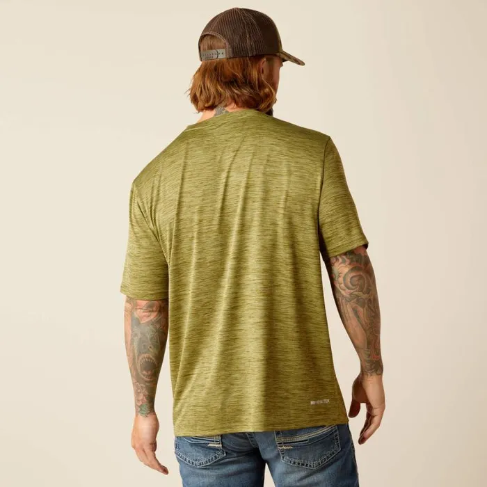 Men TShirts and Polos Ariat Charger Basic TShirt Cotton Sage Men TShirts and Polos Ariat Charger Basic TShirt Cotton Sage