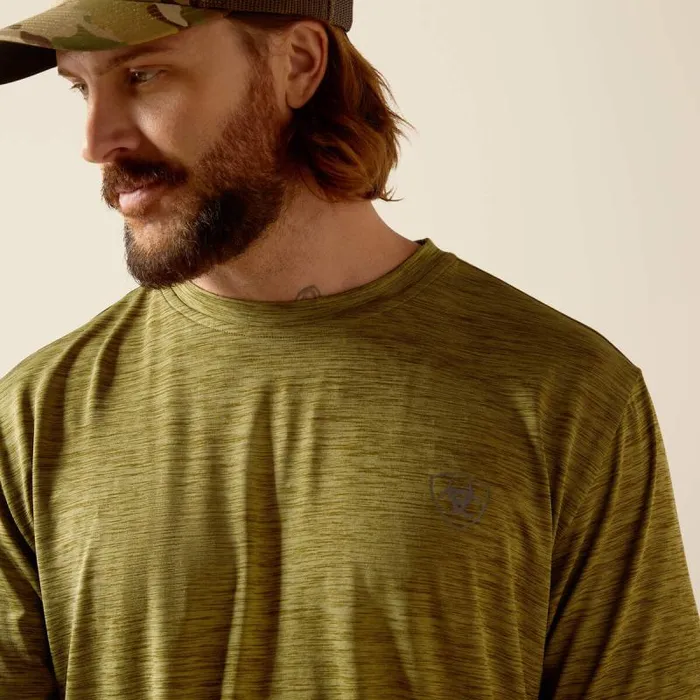 Men TShirts and Polos Ariat Charger Basic TShirt Cotton Sage Men TShirts and Polos Ariat Charger Basic TShirt Cotton Sage