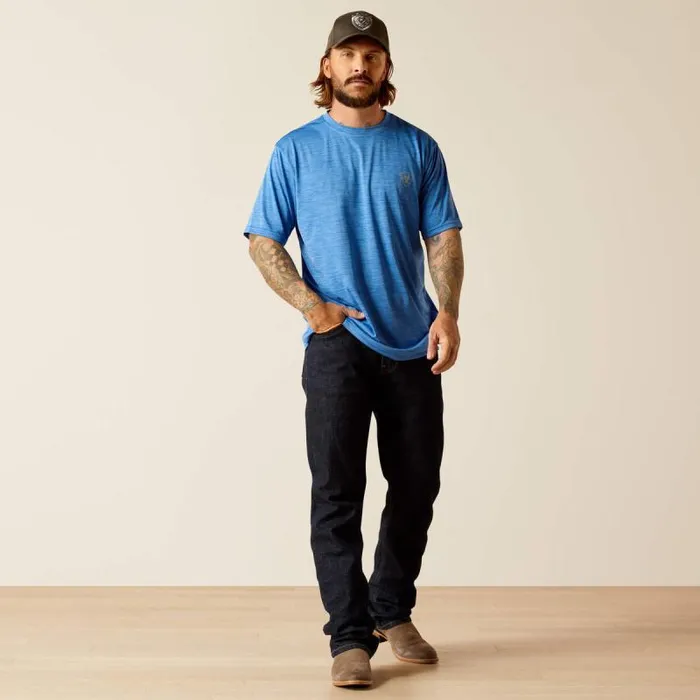 Men TShirts and Polos Ariat Charger Basic TShirt Seascape Men TShirts and Polos Ariat Charger Basic TShirt Seascape