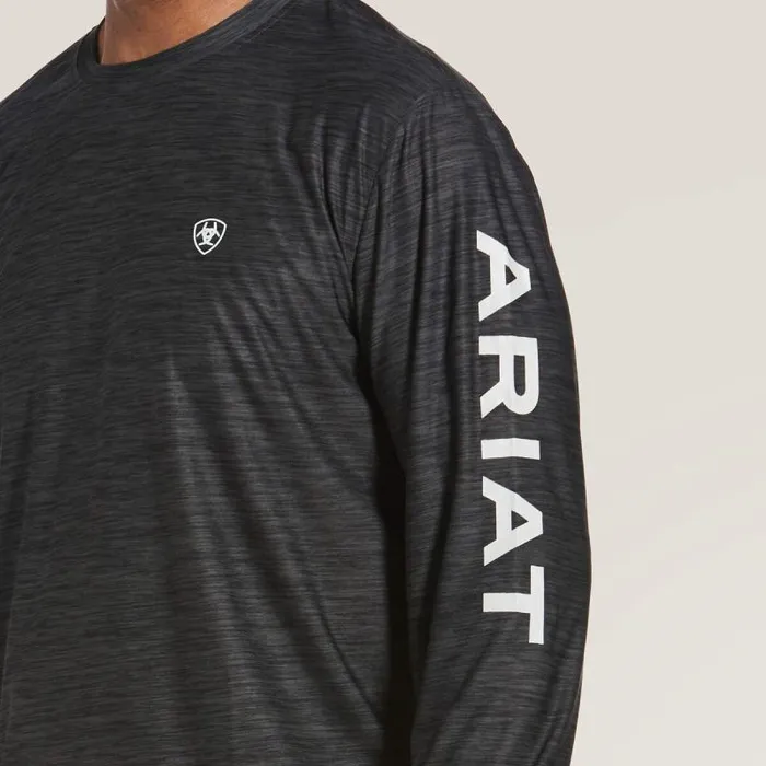 Men TShirts and Polos Ariat Charger Logo TShirt Charcoal Heather Men TShirts and Polos Ariat Charger Logo TShirt Charcoal Heather