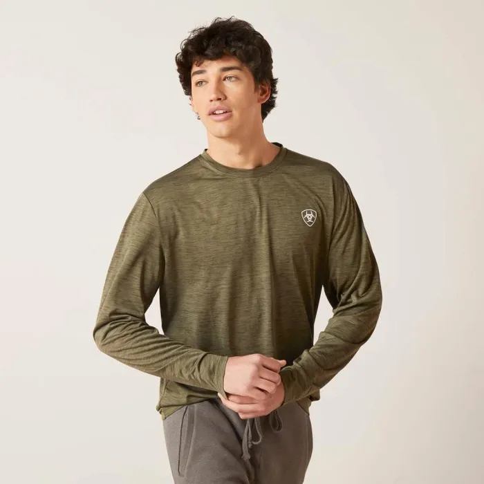 Men TShirts and Polos Ariat Charger Roundabout TShirt Brine Olive Men TShirts and Polos Ariat Charger Roundabout TShirt Brine Olive