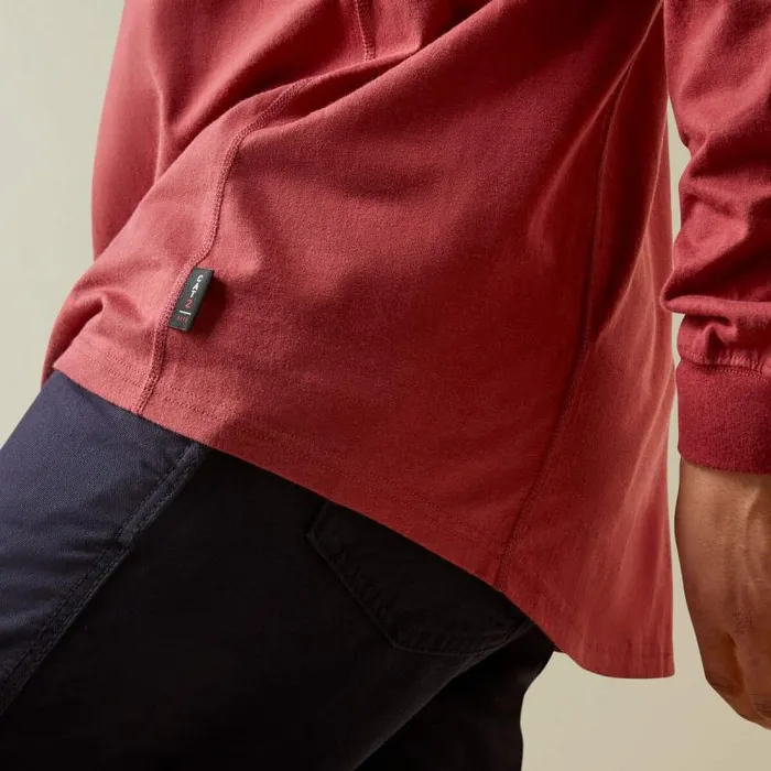 Men TShirts and Polos Ariat FR Air Henley Brick Red Men TShirts and Polos Ariat FR Air Henley Brick Red