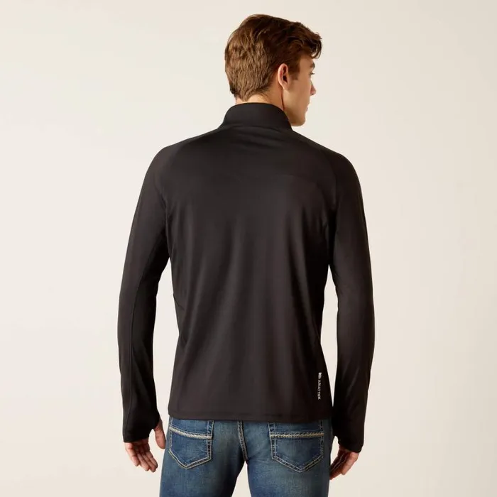 Men TShirts and Polos Ariat Lowell 14 Zip Recycled Materials Baselayer Black Men TShirts and Polos Ariat Lowell 14 Zip Recycled Materials Baselayer Black
