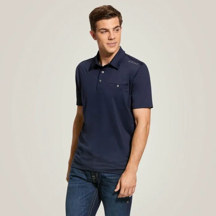 Men TShirts and Polos Ariat Norco Polo Navy