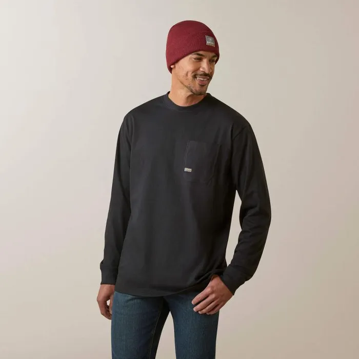Men TShirts and Polos Ariat Rebar Cotton Strong Stacking Dimes Black Men TShirts and Polos Ariat Rebar Cotton Strong Stacking Dimes Black