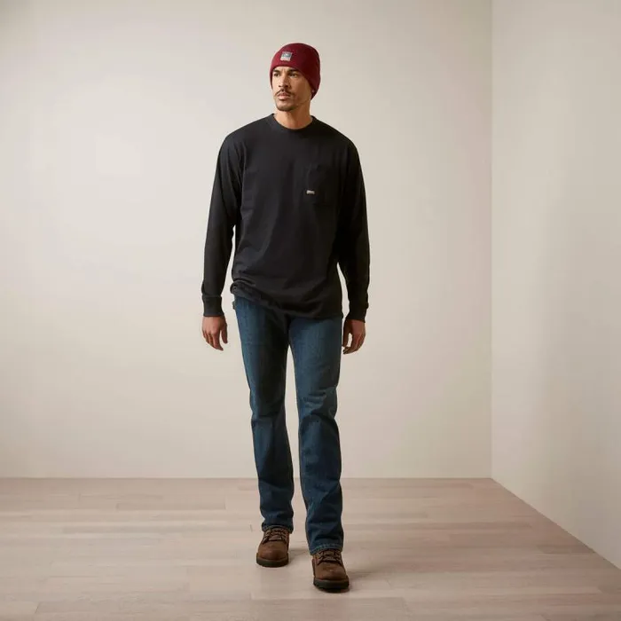 Men TShirts and Polos Ariat Rebar Cotton Strong Stacking Dimes Black Men TShirts and Polos Ariat Rebar Cotton Strong Stacking Dimes Black