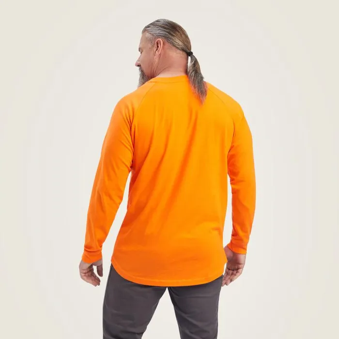 Men TShirts and Polos Ariat Rebar Cotton Strong TShirt Safety Orange Men TShirts and Polos Ariat Rebar Cotton Strong TShirt Safety Orange