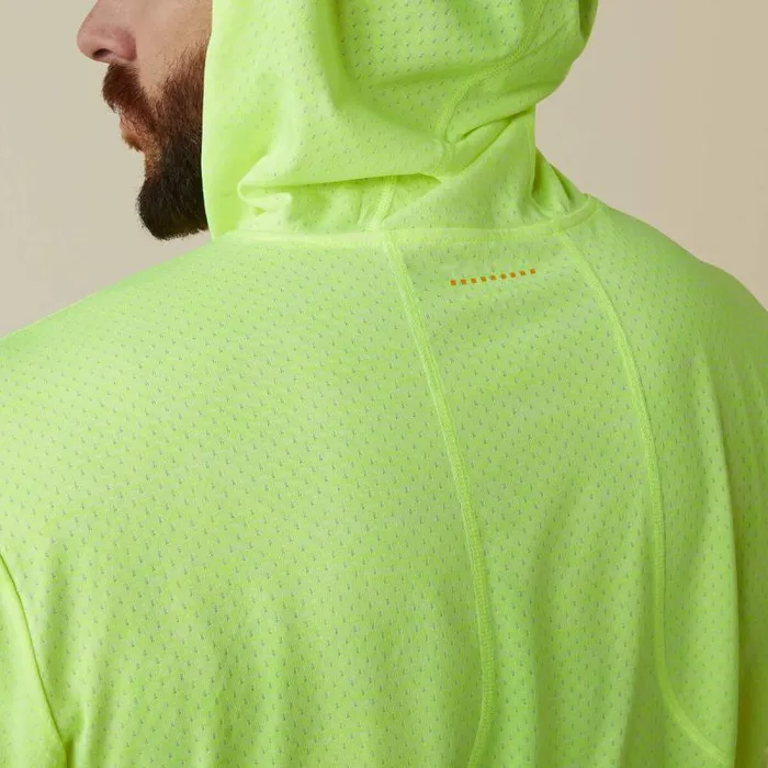Men TShirts and Polos Ariat Rebar Evolution Hooded Sun Shirt Safety Yellow Men TShirts and Polos Ariat Rebar Evolution Hooded Sun Shirt Safety Yellow