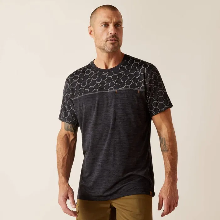 Men TShirts and Polos Ariat Rebar Evolution Reflective TShirt Black