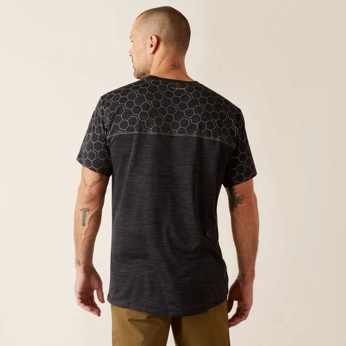Men TShirts and Polos Ariat Rebar Evolution Reflective TShirt Black