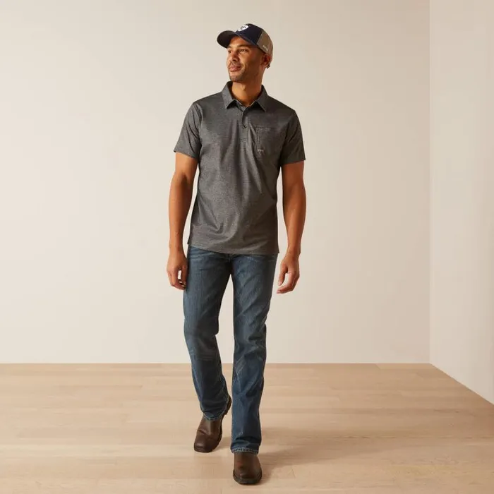 Men TShirts and Polos Ariat Rebar Foreman Charcoal Heather Men TShirts and Polos Ariat Rebar Foreman Charcoal Heather