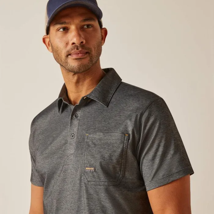 Men TShirts and Polos Ariat Rebar Foreman Charcoal Heather Men TShirts and Polos Ariat Rebar Foreman Charcoal Heather