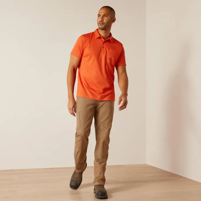 Men TShirts and Polos Ariat Rebar Foreman Orange Rust Men TShirts and Polos Ariat Rebar Foreman Orange Rust