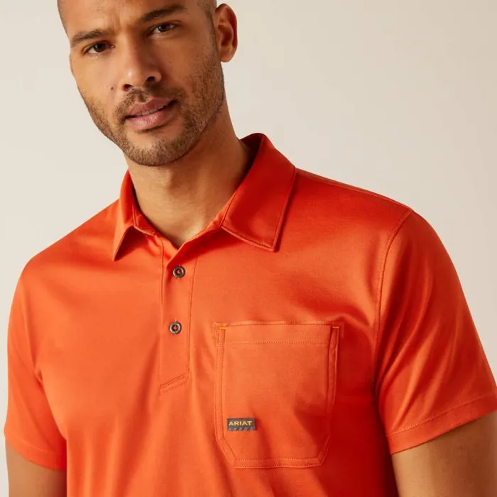 Men TShirts and Polos Ariat Rebar Foreman Orange Rust Men TShirts and Polos Ariat Rebar Foreman Orange Rust