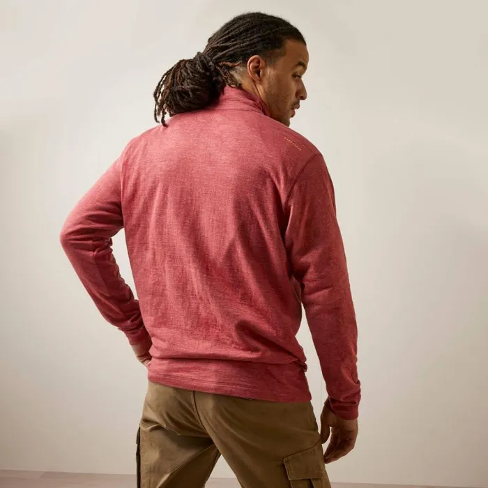 Men TShirts and Polos Ariat Rebar Foundation 14 Zip Shirt Brick Red Men TShirts and Polos Ariat Rebar Foundation 14 Zip Shirt Brick Red