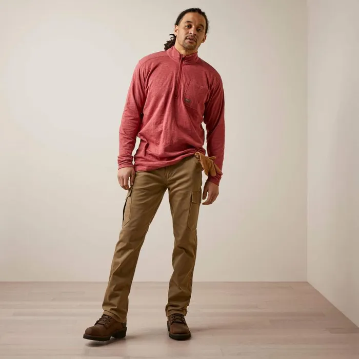 Men TShirts and Polos Ariat Rebar Foundation 14 Zip Shirt Brick Red Men TShirts and Polos Ariat Rebar Foundation 14 Zip Shirt Brick Red