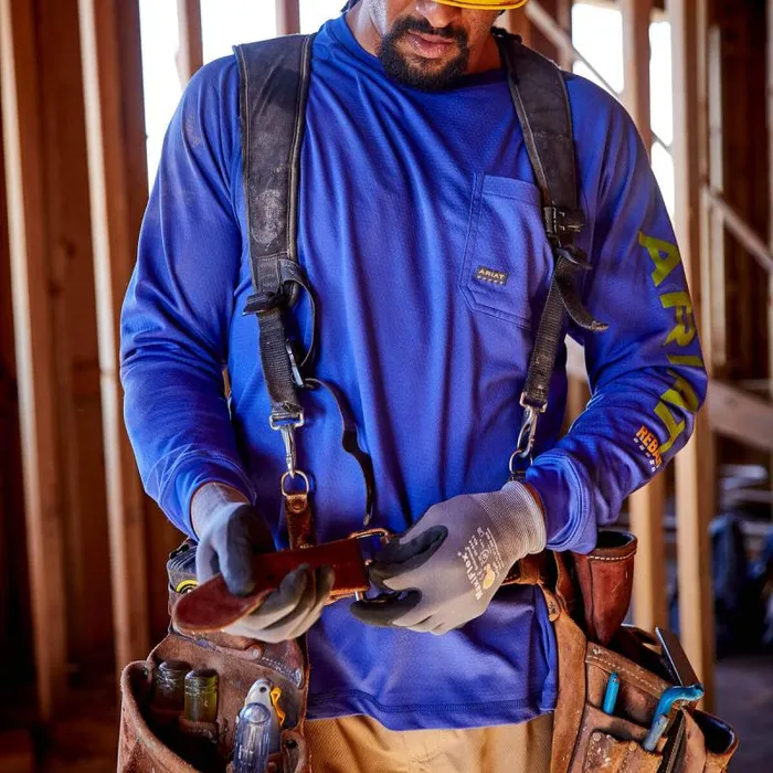 Men TShirts and Polos Ariat Rebar Heat Fighter TShirt Royal Blue Men TShirts and Polos Ariat Rebar Heat Fighter TShirt Royal Blue