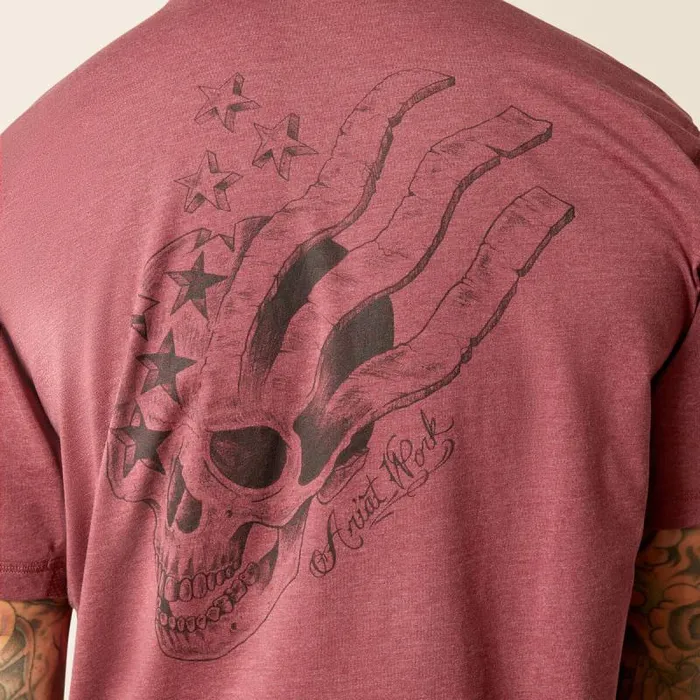 Men TShirts and Polos Ariat Rebar Workman American Scream Burgundy Heather Men TShirts and Polos Ariat Rebar Workman American Scream Burgundy Heather