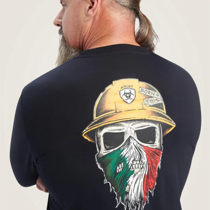 Men TShirts and Polos Ariat Rebar Workman Born For This Graphic TShirt Black Men TShirts and Polos Ariat Rebar Workman Born For This Graphic TShirt Black