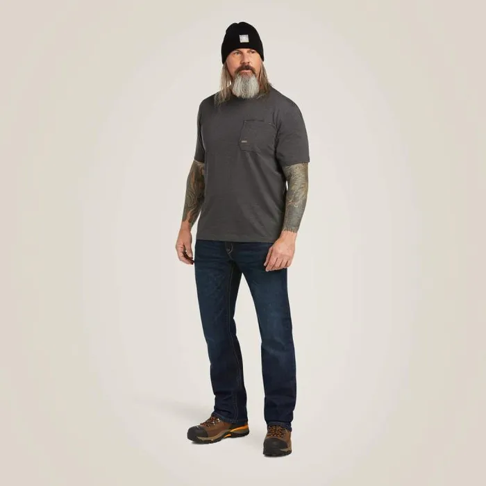 Men TShirts and Polos Ariat Rebar Workman Full Cover TShirt Charcoal Heather Men TShirts and Polos Ariat Rebar Workman Full Cover TShirt Charcoal Heather
