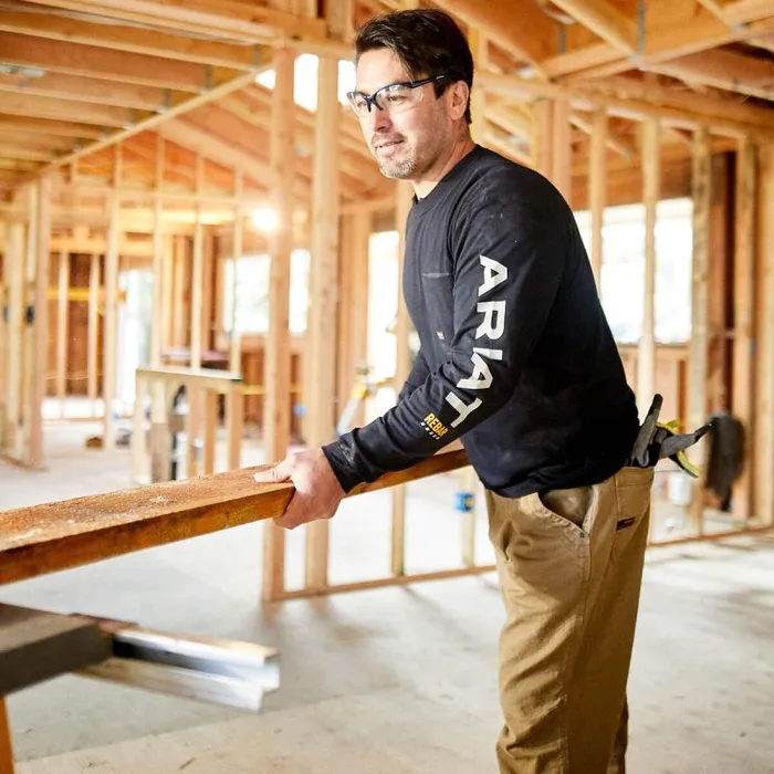 Men TShirts and Polos Ariat Rebar Workman Logo Black