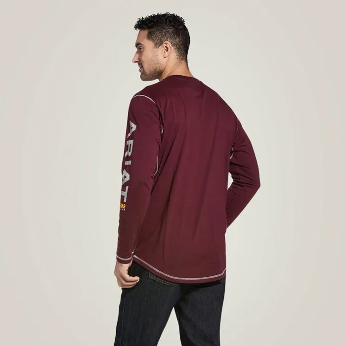Men TShirts and Polos Ariat Rebar Workman Logo Malbec Men TShirts and Polos Ariat Rebar Workman Logo Malbec