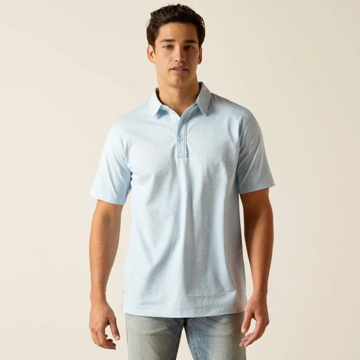Men TShirts and Polos Ariat Retro Polo Cashmere Blue