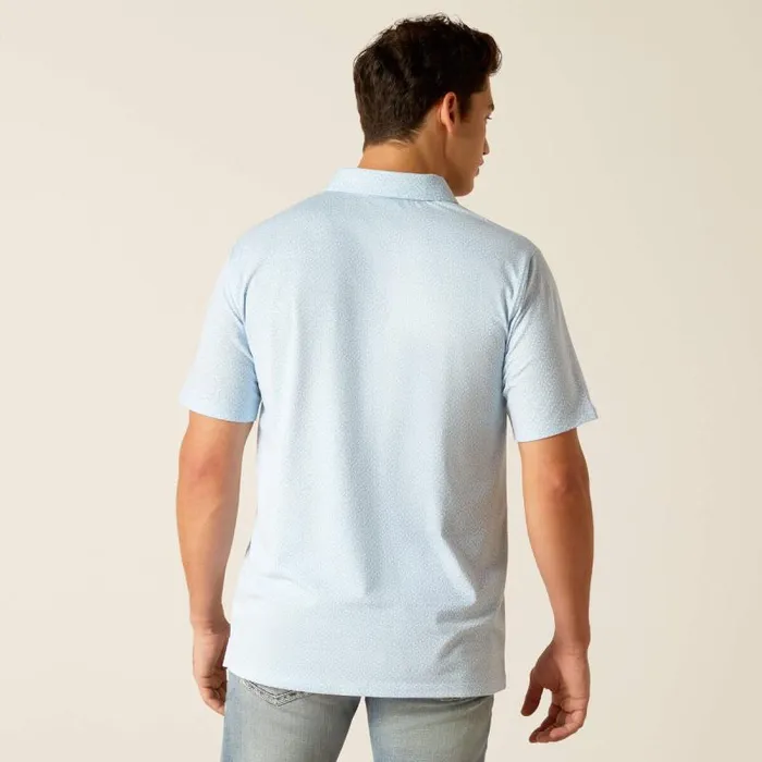 Men TShirts and Polos Ariat Retro Polo Cashmere Blue