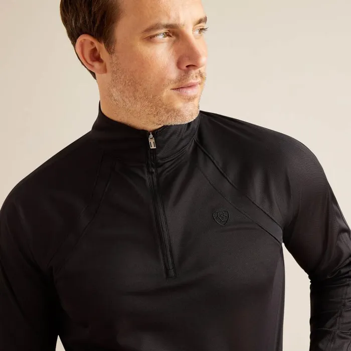 Men TShirts and Polos Ariat Sunstopper 30 14 Zip Baselayer Black Men TShirts and Polos Ariat Sunstopper 30 14 Zip Baselayer Black