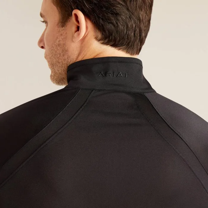 Men TShirts and Polos Ariat Sunstopper 30 14 Zip Baselayer Black Men TShirts and Polos Ariat Sunstopper 30 14 Zip Baselayer Black
