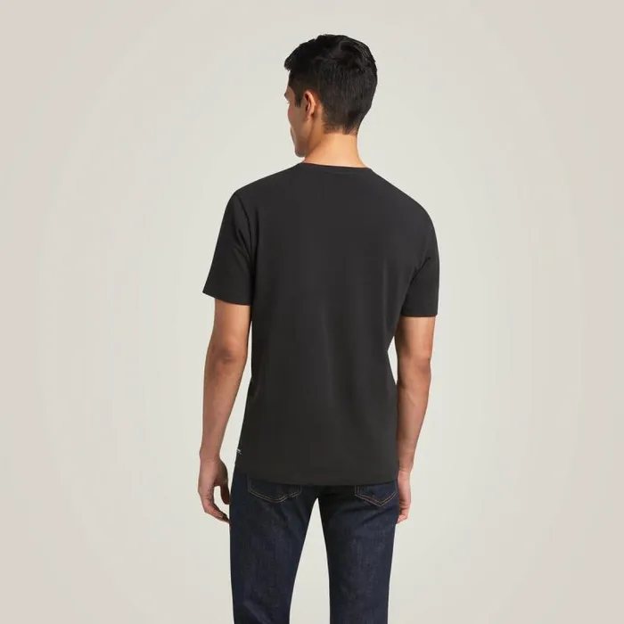 Men TShirts and Polos Ariat Vertical Logo TShirt Black Men TShirts and Polos Ariat Vertical Logo TShirt Black