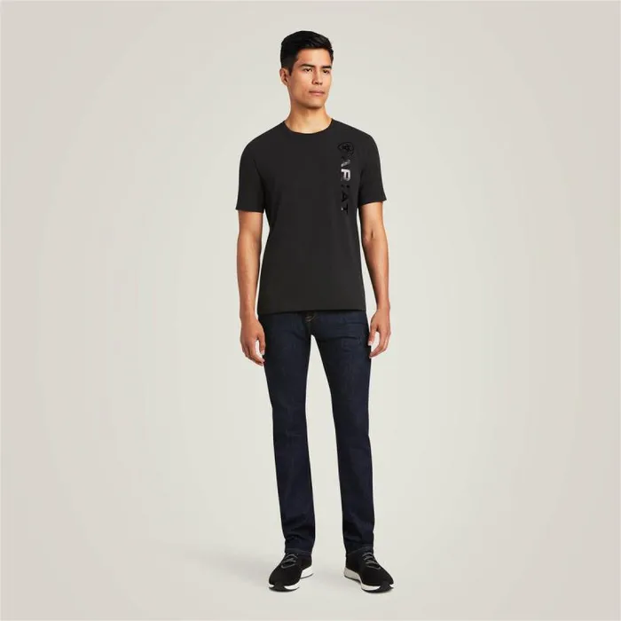 Men TShirts and Polos Ariat Vertical Logo TShirt Black Men TShirts and Polos Ariat Vertical Logo TShirt Black