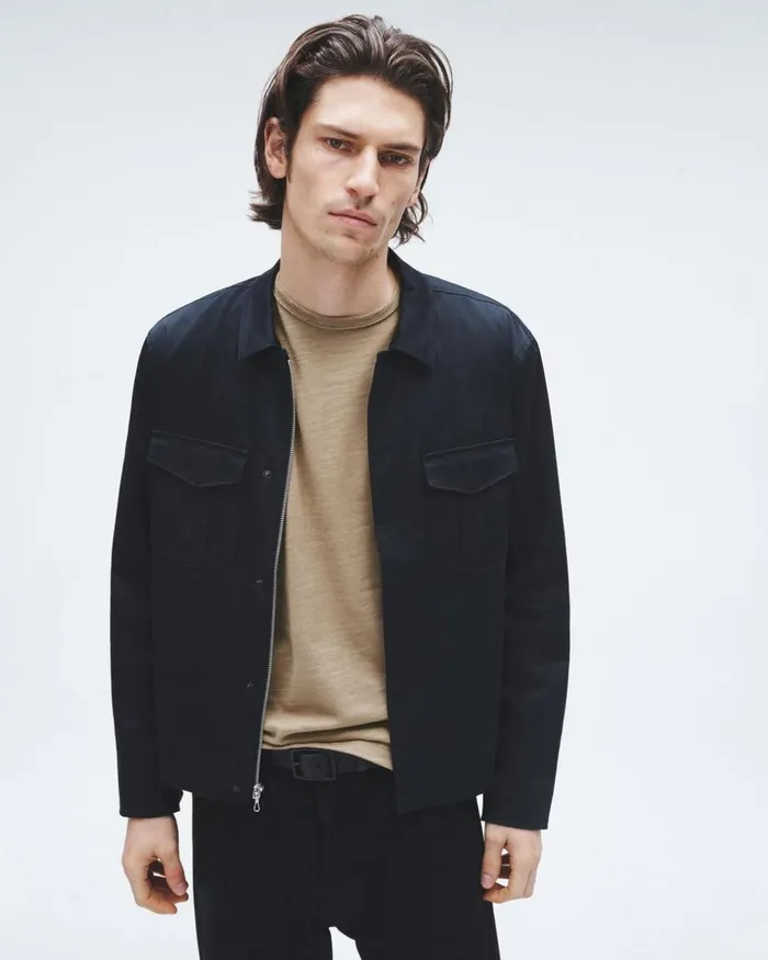 Men TShirts Rag 038 Bone Classic Flame Tee Taupe