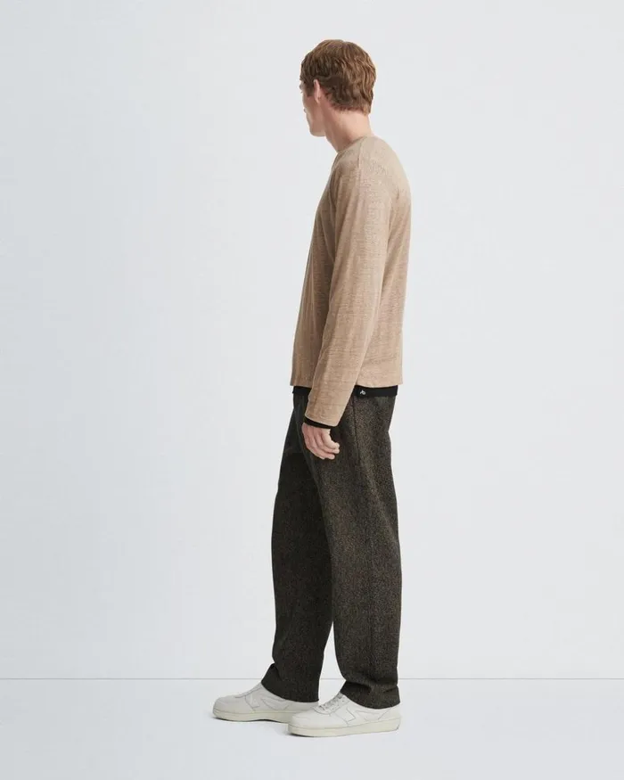 Men TShirts Rag 038 Bone Kerwin Long Sleeve Tee Taupe