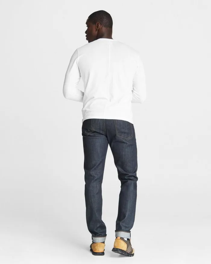 Men TShirts Rag 038 Bone Pratt Principal Long Sleeve Tee White