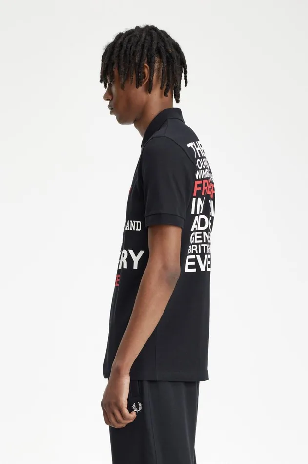 Men The Fred Perry Shirt Fred Perry Logo Fred Perry Shirt Black