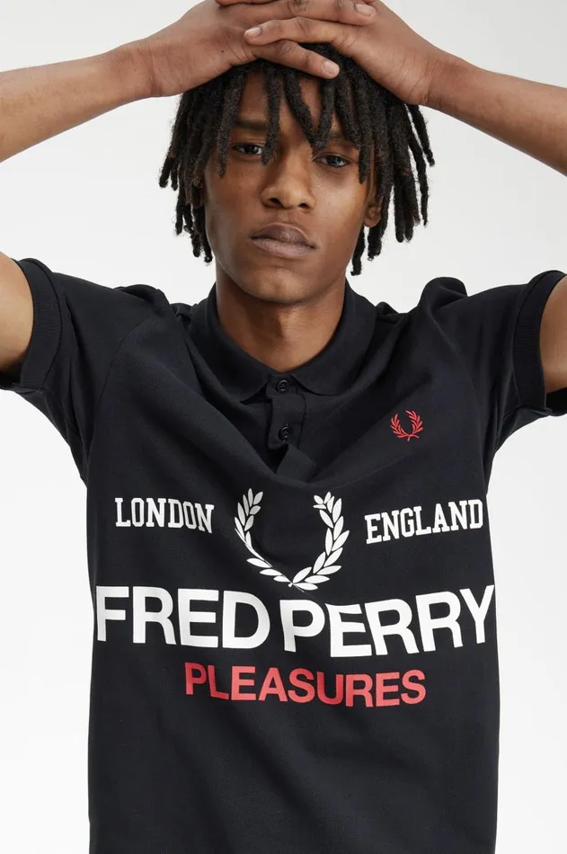 Men The Fred Perry Shirt Fred Perry Logo Fred Perry Shirt Black
