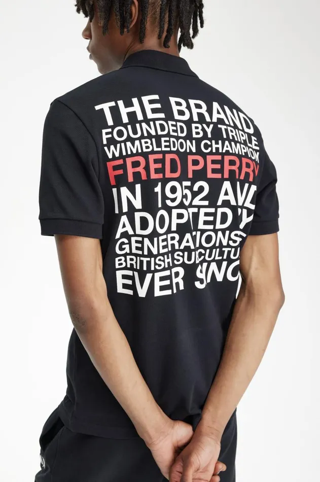 Men The Fred Perry Shirt Fred Perry Logo Fred Perry Shirt Black