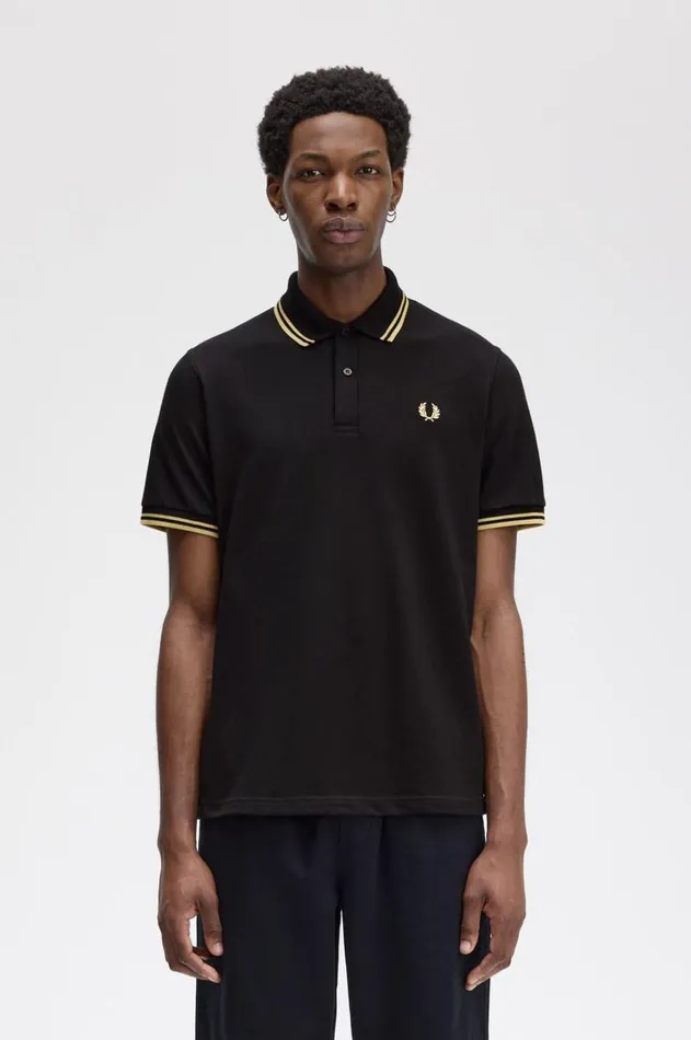 Men The Fred Perry Shirt Fred Perry M12 Blackchampagnechampagne