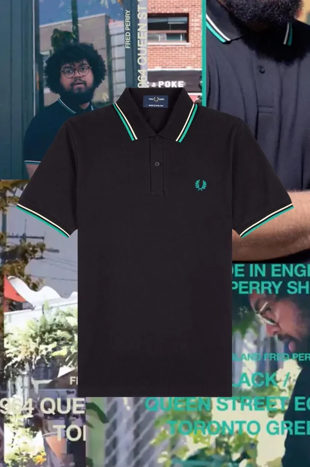 Men The Fred Perry Shirt Fred Perry M12 Blackqueen Streettoronto Green