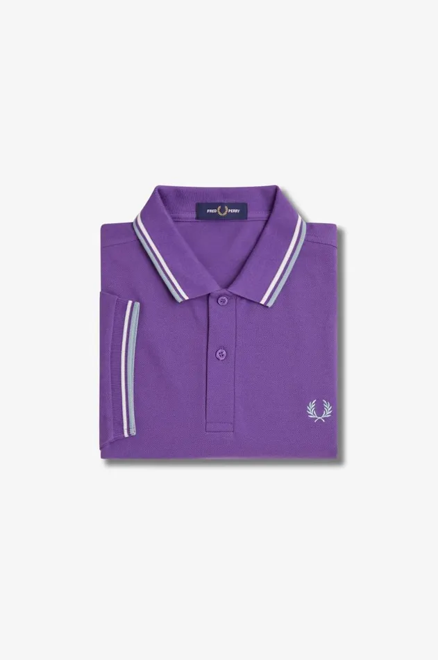 Men The Fred Perry Shirt Fred Perry M3600 Amethystecrusilver Blue