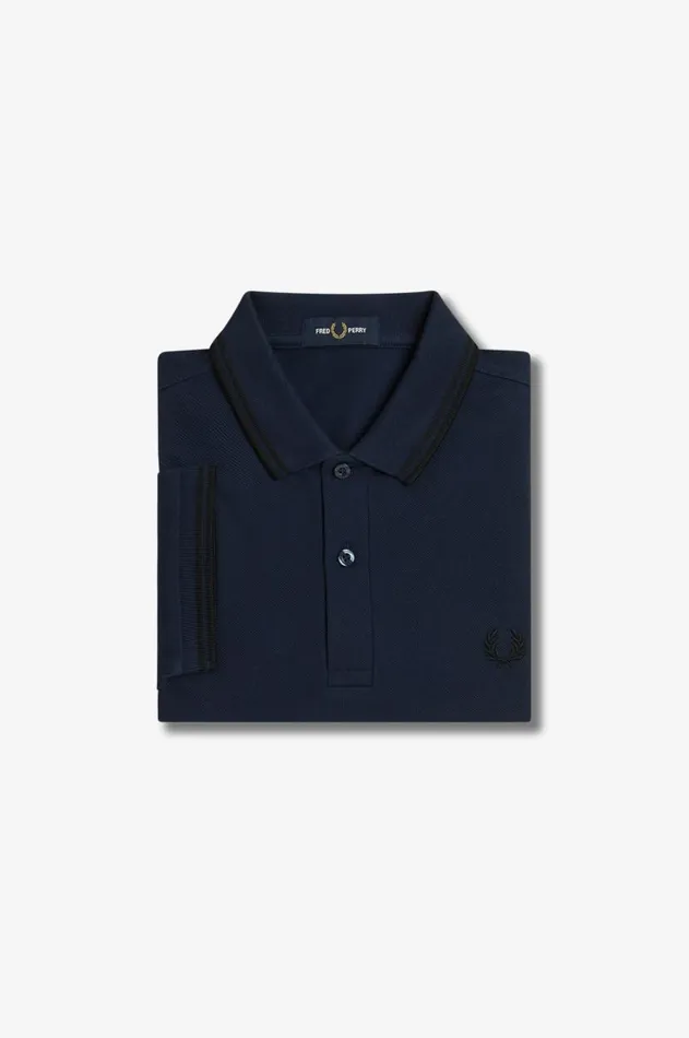 Men The Fred Perry Shirt Fred Perry M3600 Dark Carbonblackblack