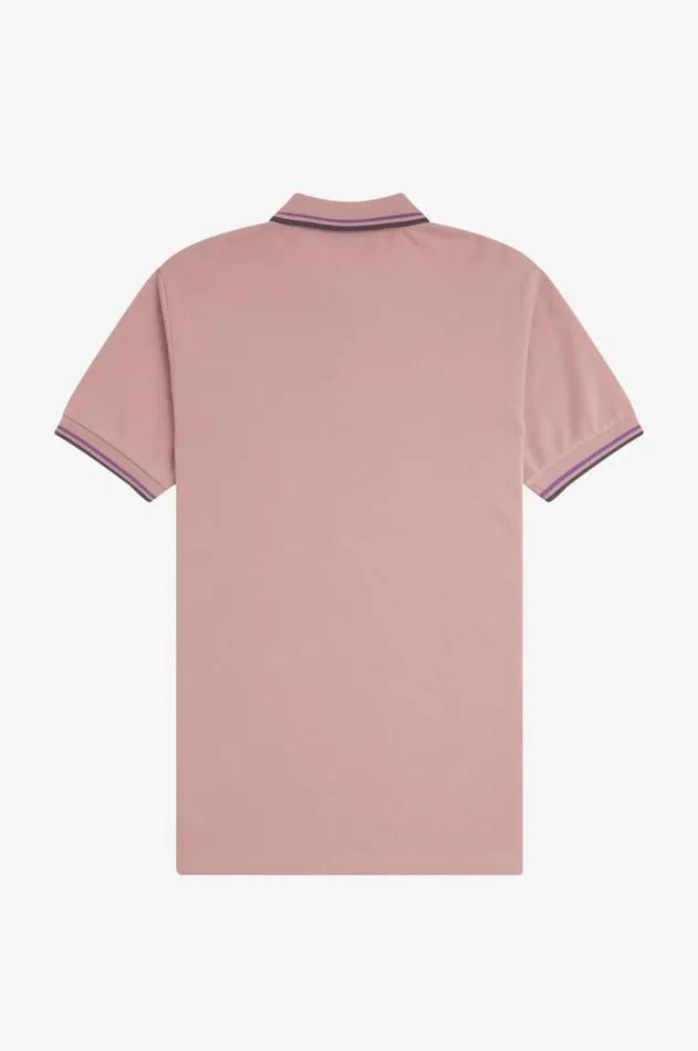 Men The Fred Perry Shirt Fred Perry M3600 Dark Pinkamethystblack