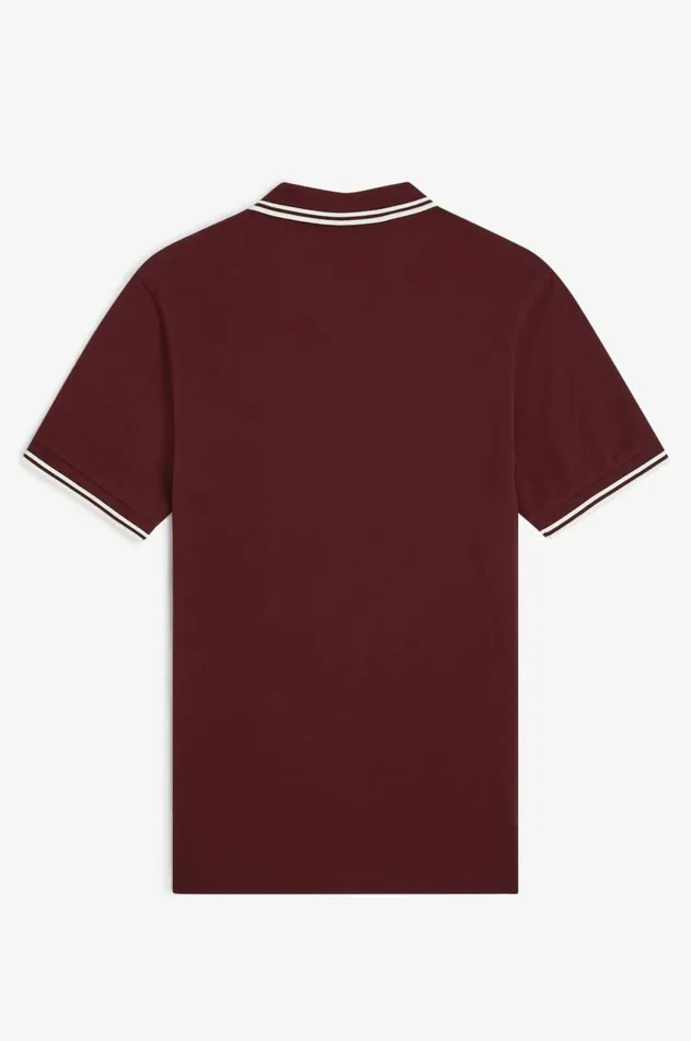 Men The Fred Perry Shirt Fred Perry M3600 Oxbloodecruecru