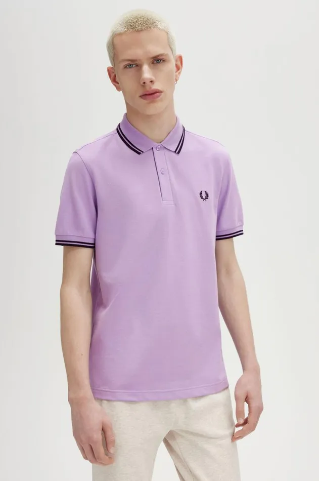Men The Fred Perry Shirt Fred Perry M3600 Ultra Violetnavynavy