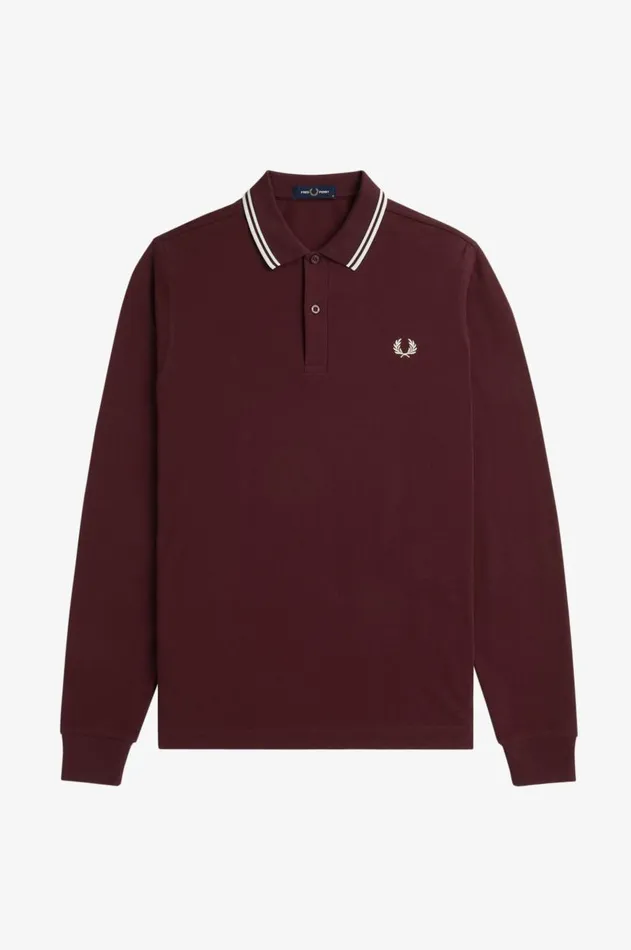 Men The Fred Perry Shirt Fred Perry M3636 Oxbloodecruecru