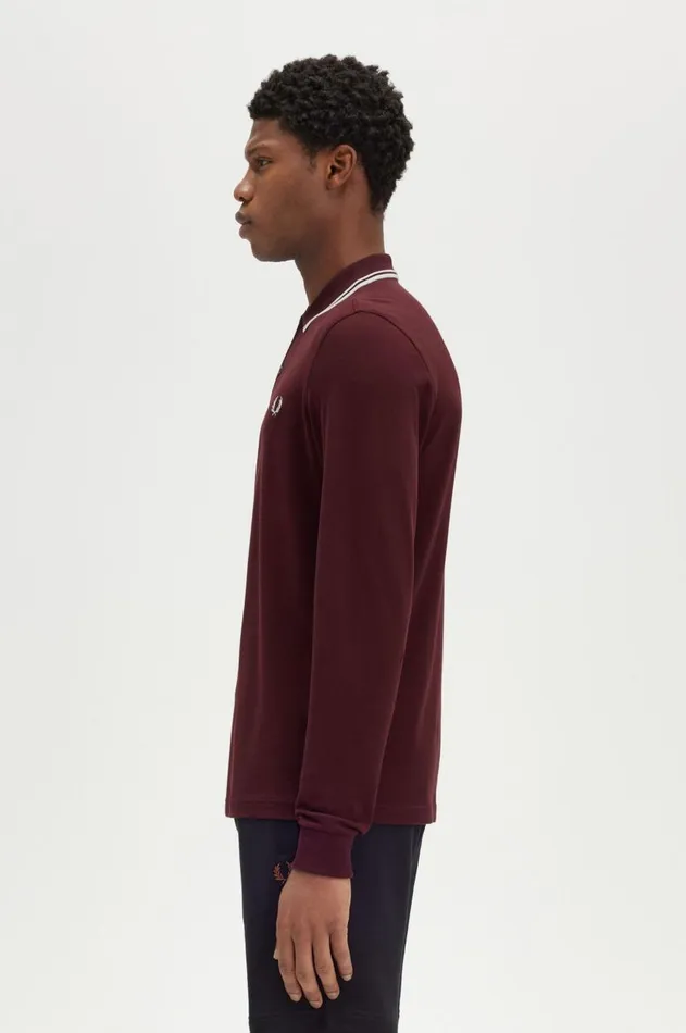 Men The Fred Perry Shirt Fred Perry M3636 Oxbloodecruecru