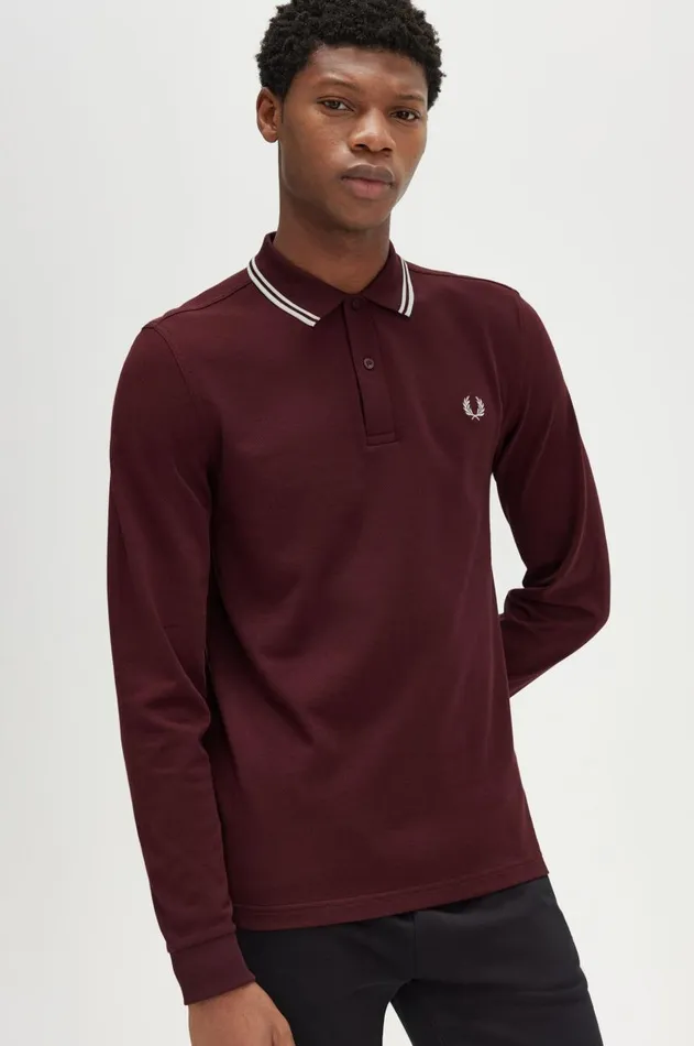 Men The Fred Perry Shirt Fred Perry M3636 Oxbloodecruecru